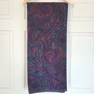 Vintage Ralph Lauren Paisley Medallion Jewel Tone Bath Towel 27 x 48